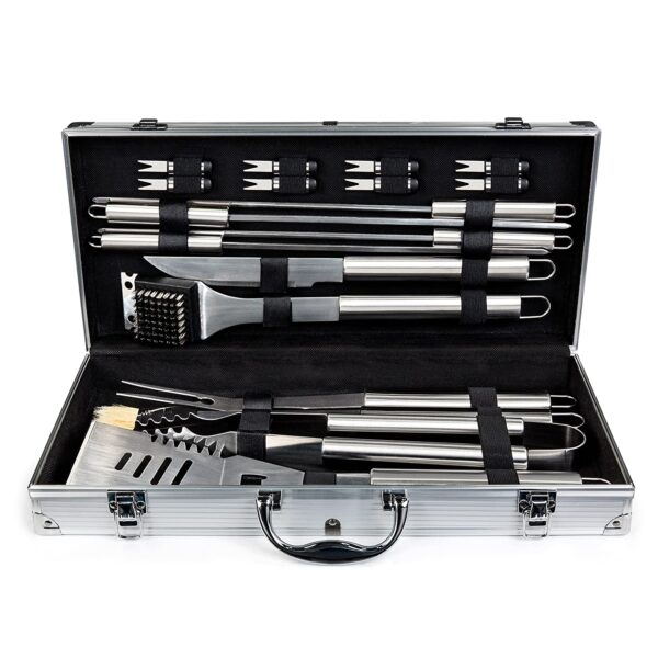 Best Choice Products 19pc Stainless Steel BBQ Grill Tool Set