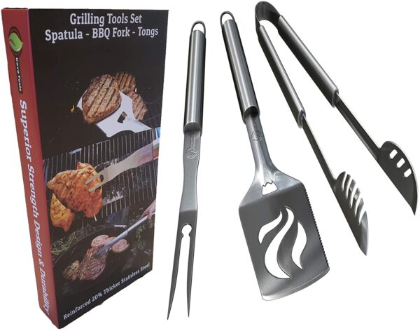 Grilling BBQ Tools Set Heavy Duty 20 Thicker Stainless Steel