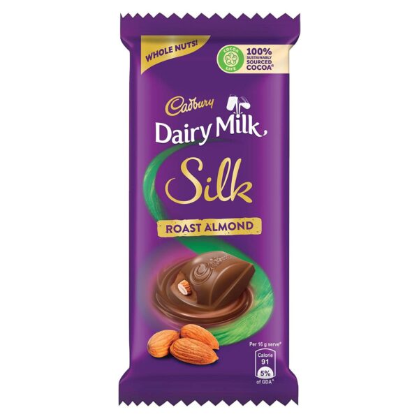 Cadbury Dairy Milk Silk Roasted Almonds Chocolate Bar