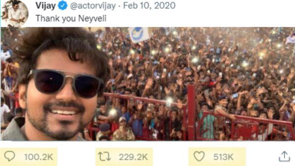 Vijay thalapathy Twitter Post