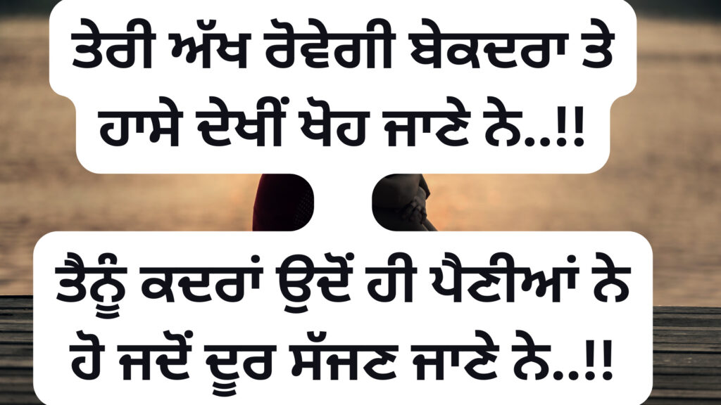 Punjabi Sad Shayari about zindagi